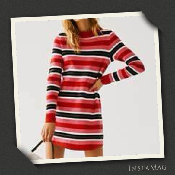 FREE PEOPLE ‘Falling For You’ Striped Knit Mini Dress - Picture 1 of 11